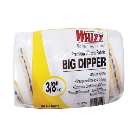 Whizz Whizz Fabric 9 in. W X 3/8 in. Cage Paint Roller Cover 1 pk 52909